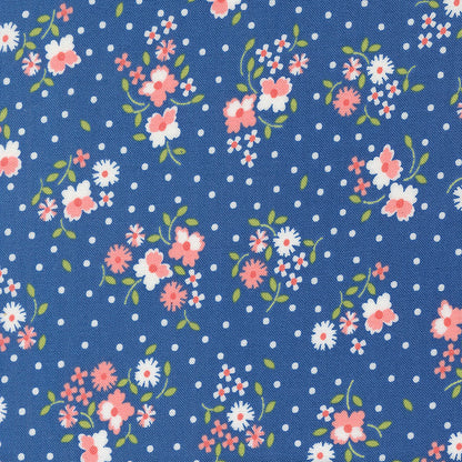 Moda Cali And Co Flower Dot Cobalt 29190-21 Main Image