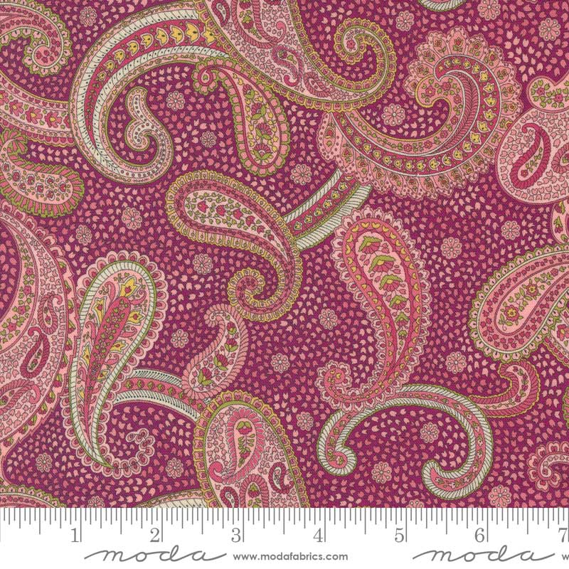 Moda Chelsea Garden Bohemian Flare Mulberry 33743-17 Ruler Image