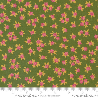 Moda Chelsea Garden Tea Rose Lichen 33749-18 Ruler Image