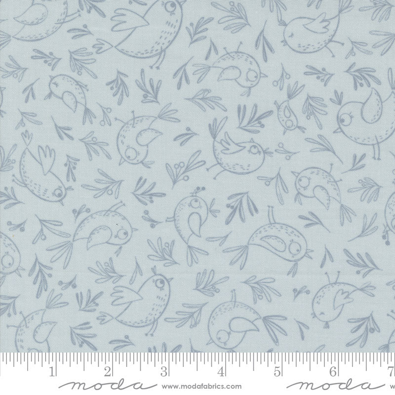 Moda Chirp Trace A Bird Sky 39034-19 Ruler Image