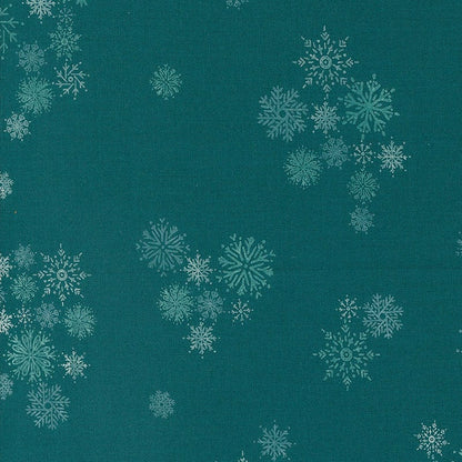 Moda Cozy Wonderland Snowflake Teal 45596-15 Main Image