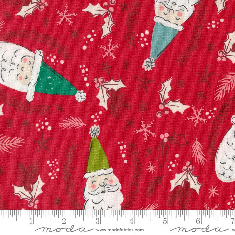 Moda Cozy Wonderland Jolly Santa Berry 45590-14 Ruler Image