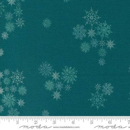 Moda Cozy Wonderland Snowflake Teal 45596-15 Ruler Image