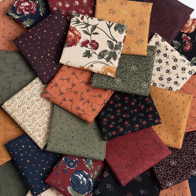 Moda Daisy Lane Fat Quarter Pack 40 Piece 9760AB Lifestyle Image