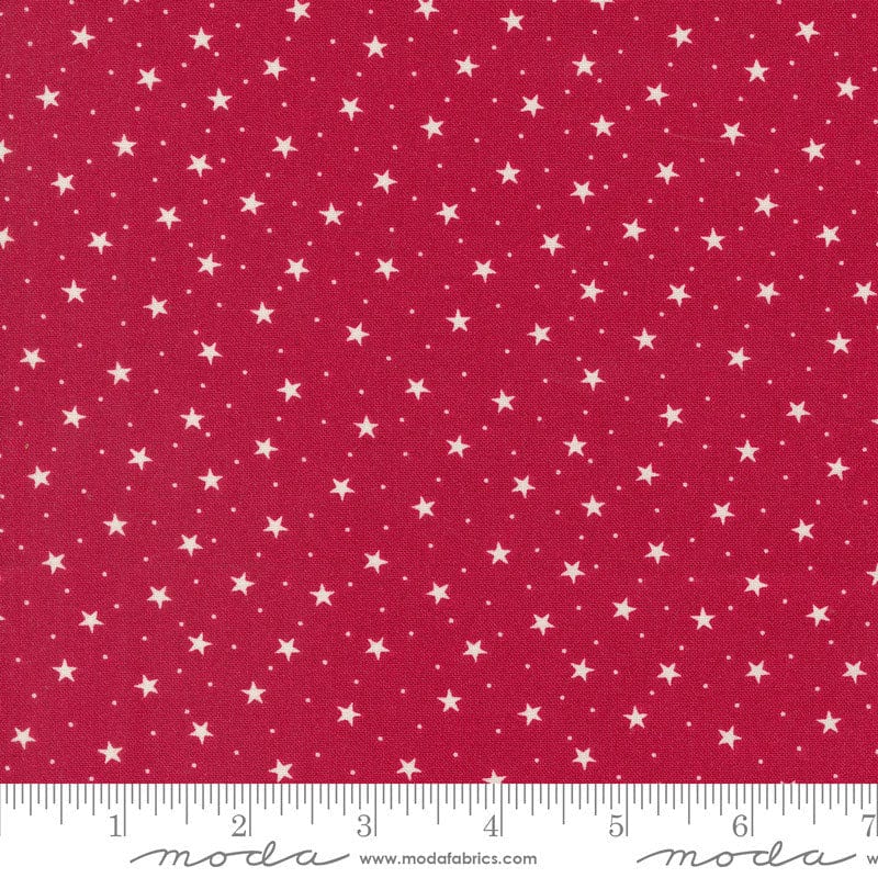 Moda Dear Santa Stars Crimson 49260-12 Ruler Image