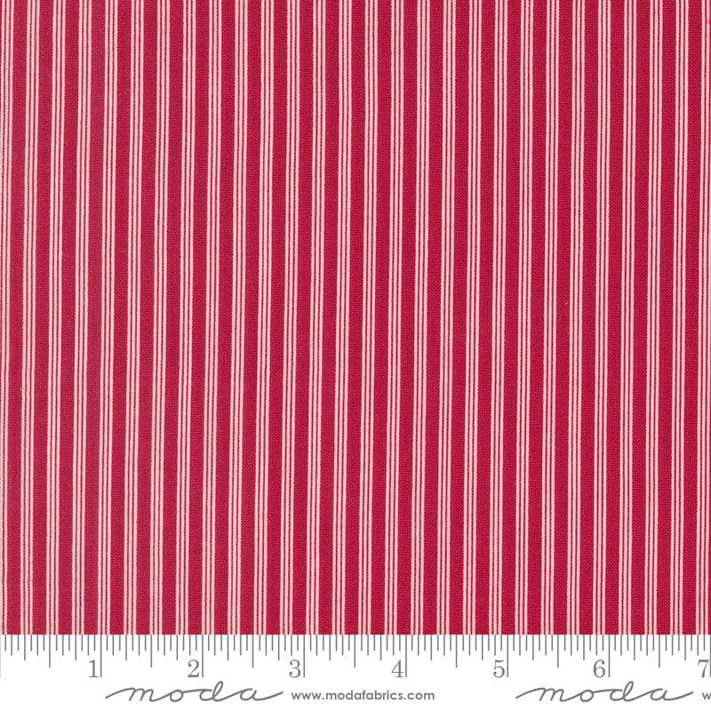 Moda Dear Santa Stripes Crimson 49261-12 Ruler Image