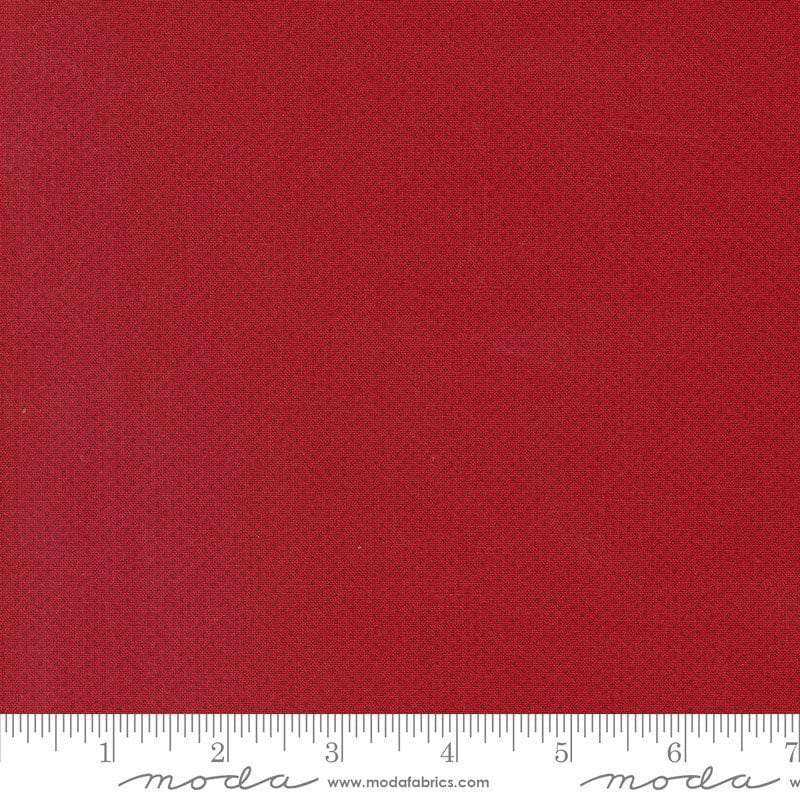 Moda Dear Santa Mini Snowballs Tonal Crimson 49262-13 Ruler Image