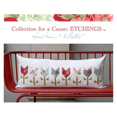 Moda Download Free Pattern: Etchings Tulip Pillow  - The Sewing Studio for sale UK - The Sewing Studio