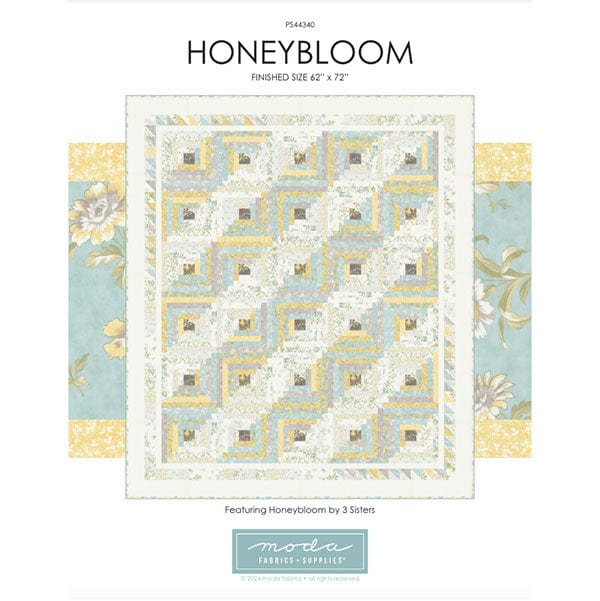 Moda Download Free Pattern: Honeybloom Quilt  - The Sewing Studio