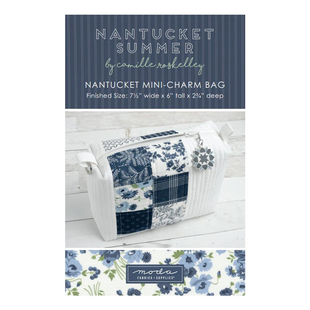 Moda Download Free Pattern: Nantucket Mini Charm Bag  - The Sewing Studio