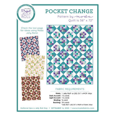 Moda Download Free Pattern: Pocket Change  - The Sewing Studio for sale UK - The Sewing Studio