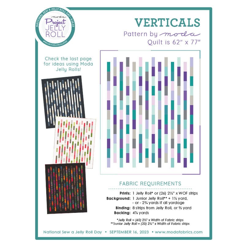 Moda Download Free Pattern: Verticals  - The Sewing Studio