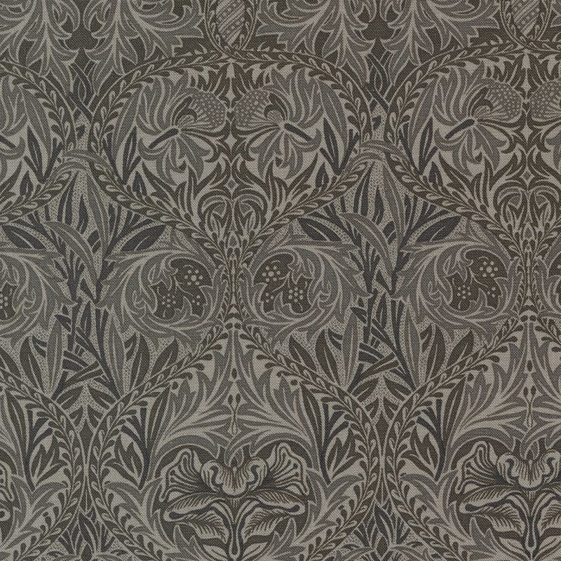 Moda Ebony Suite Iris Damask Charcoal 8384-14 Main Image