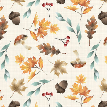 Moda Fabric Autumn Awakening Floating Foliage 3468-02  - The Sewing Studio for sale UK - The Sewing Studio