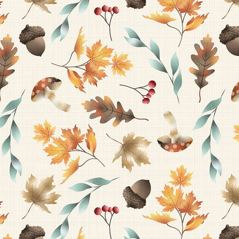 Moda Fabric Autumn Awakening Floating Foliage 3468-02  - The Sewing Studio