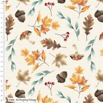 Moda Fabric Autumn Awakening Floating Foliage 3468-02  - The Sewing Studio