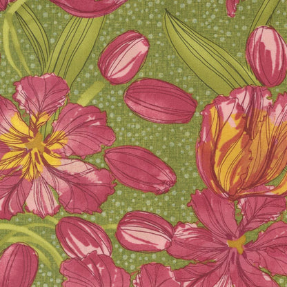 Moda Fabric Moda Tulip Tango  - The Sewing Studio