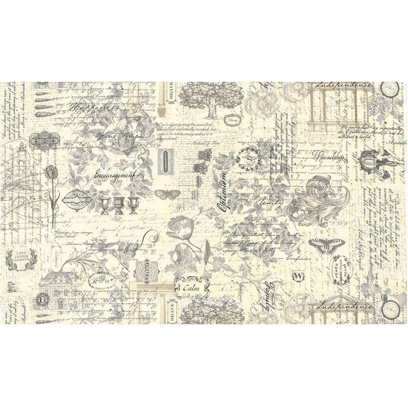 Moda Fabric Moda 3 Sisters Favorites Collage Etchings 108 Inch Wide Charcoal 108017-11  - The Sewing Studio