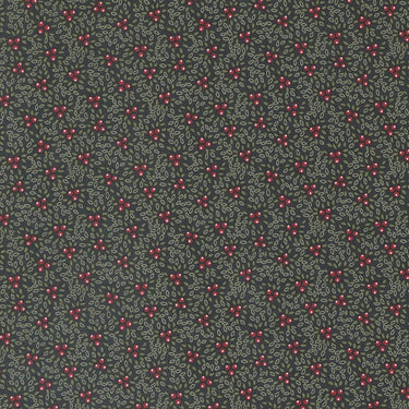 Moda Fabric Moda A Christmas Carol Berry Bunches Ebony 44356-16