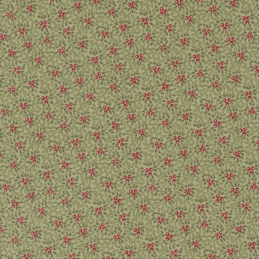 Moda Fabric Moda A Christmas Carol Berry Bunches Sage 44356-14