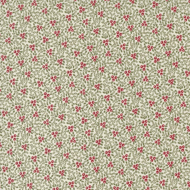 Moda Fabric Moda A Christmas Carol Berry Bunches Snowflake 44356-11