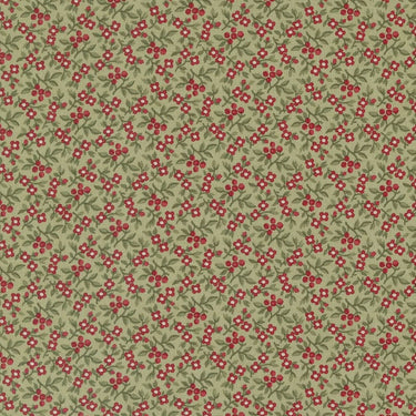 Moda Fabric Moda A Christmas Carol Bountiful Berries Sage 44359-14