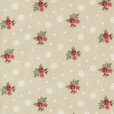 Moda Fabric Moda A Christmas Carol Floral Flurries Parchment 44355-12