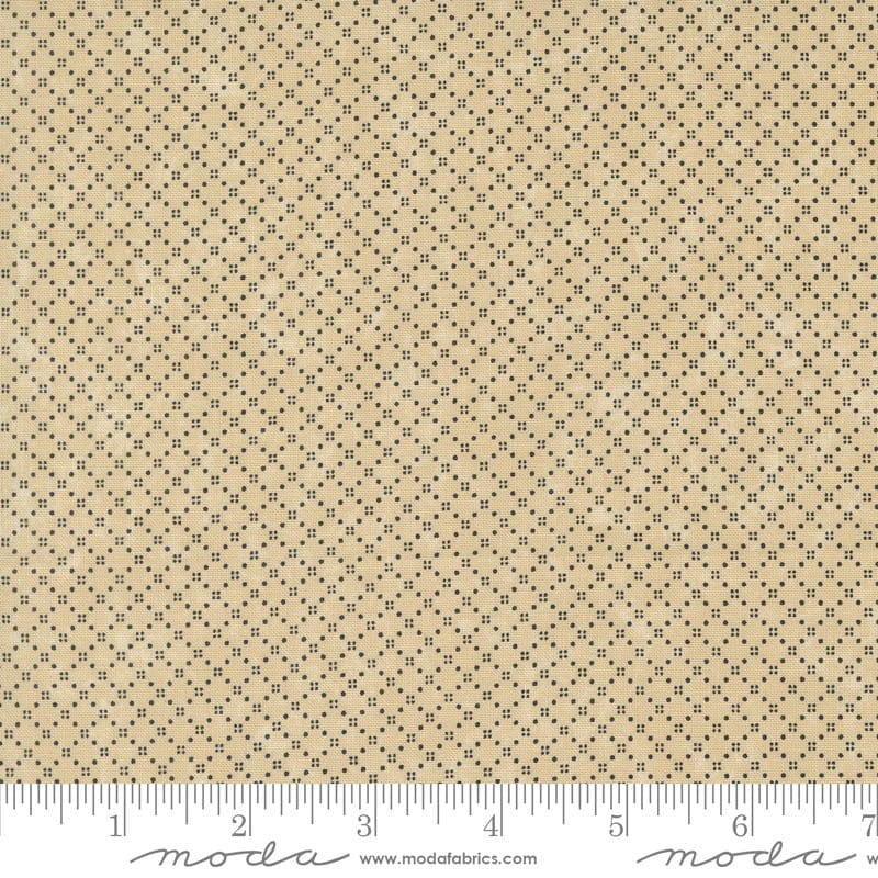 Moda Fabric Moda Blackbirds Nest Bird Seed Tan 9758-11  - The Sewing Studio