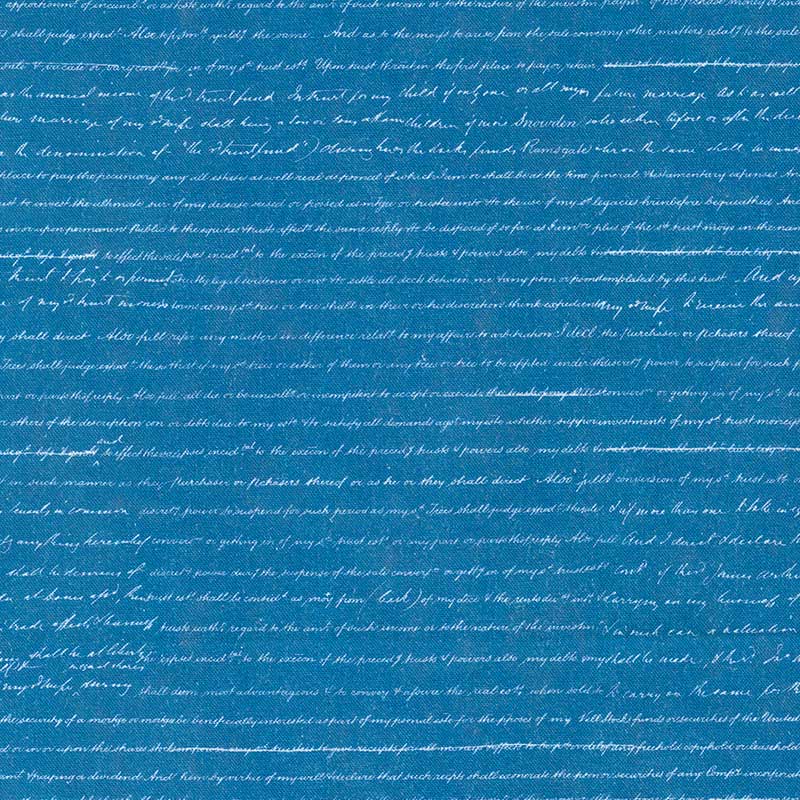 Moda Fabric Moda Bluebell Blueprint Cyan 16965-13