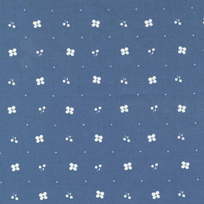 Moda Fabric Moda Blueberry Delight Blossoms Blueberry 3034-15  - The Sewing Studio