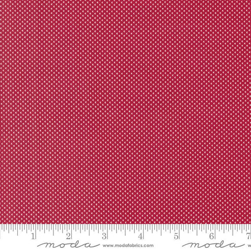 Moda Fabric Moda Dear Santa Mini Snowballs Crimson 49262-12