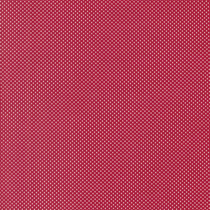 Moda Fabric Moda Dear Santa Mini Snowballs Crimson 49262-12  - The Sewing Studio