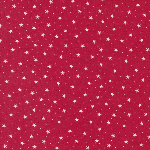 Moda Fabric Moda Dear Santa Stars Crimson 49260-12