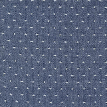 Moda Fabric Moda Denim Daisies Woven Cotton Midnight Jeans Dot 12222-25  - The Sewing Studio for sale UK - The Sewing Studio