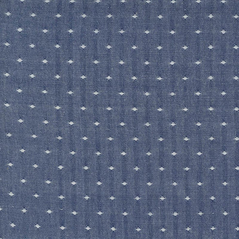 Moda Fabric Moda Denim Daisies Woven Cotton Midnight Jeans Dot 12222-25  - The Sewing Studio