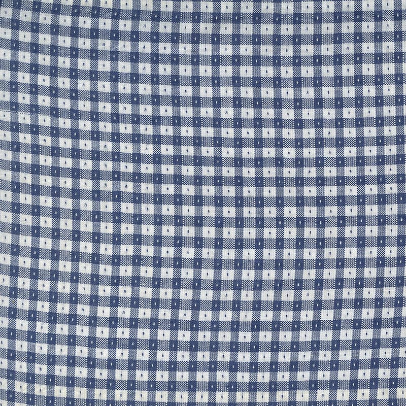 Moda Fabric Moda Denim Daisies Woven Cotton Midnight Jeans Gingham 12222-22  - The Sewing Studio