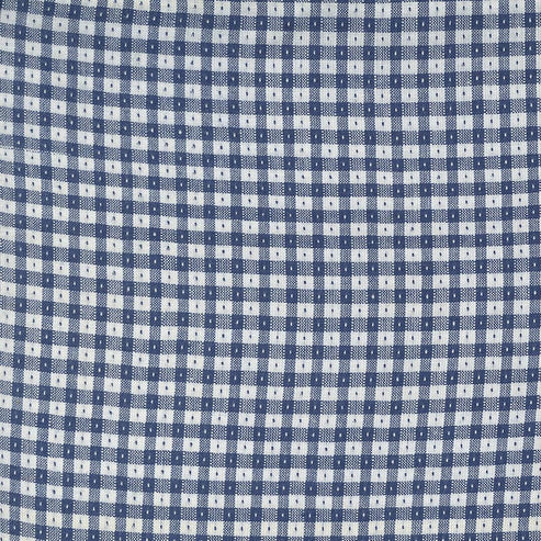 Moda Fabric Moda Denim Daisies Woven Cotton Midnight Jeans Gingham 12222-22  - The Sewing Studio