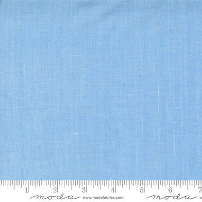 Moda Fabric Moda Denim Daisies Woven Cotton Stonewashed Crossweave 12222-14  - The Sewing Studio