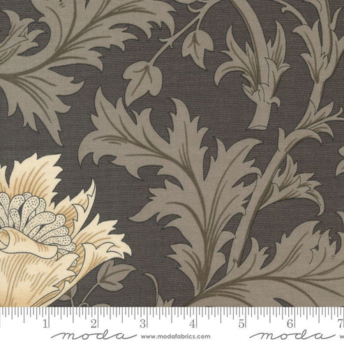 Moda Fabric Moda Ebony Suite Anemone Charcoal 8380-16  - The Sewing Studio