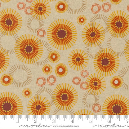 Moda Fabric Moda Fabric Forest Frolic Indian Blanket Dots Caramel 48743 14  - The Sewing Studio