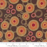 Moda Fabric Moda Fabric Forest Frolic Indian Blanket Dots Chocolate 48743 15  - The Sewing Studio