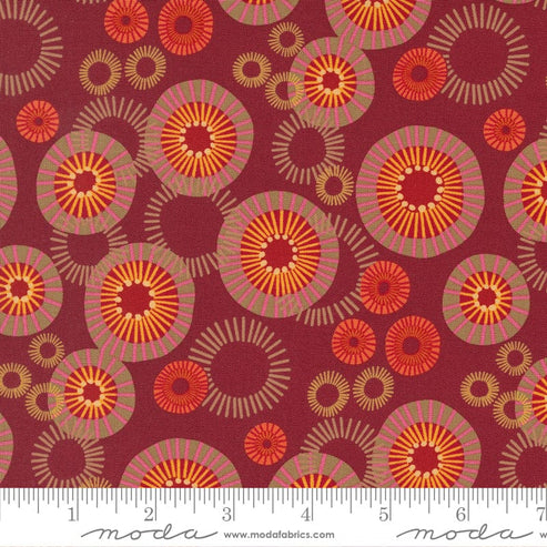 Moda Fabric Moda Fabric Forest Frolic Indian Blanket Dots Cinnamon 48743 16  - The Sewing Studio