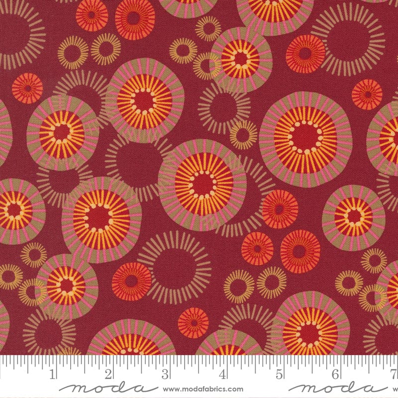 Moda Fabric Moda Fabric Forest Frolic Indian Blanket Dots Cinnamon 48743 16  - The Sewing Studio