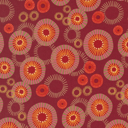 Moda Fabric Moda Fabric Forest Frolic Indian Blanket Dots Cinnamon 48743 16  - The Sewing Studio