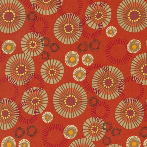 Moda Fabric Moda Fabric Forest Frolic Indian Blanket Dots Copper 48743 18  - The Sewing Studio