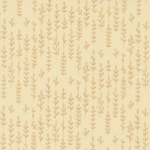 Moda Fabric Moda Fabric Forest Frolic Leafy Lines Stripes Cream 48745 12  - The Sewing Studio