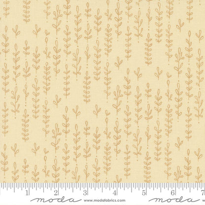 Moda Fabric Moda Fabric Forest Frolic Leafy Lines Stripes Cream 48745 12  - The Sewing Studio