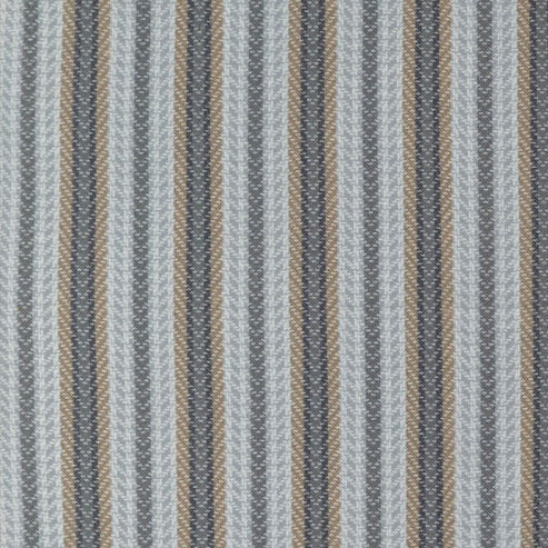 Moda Fabric Moda Farmhouse Flannels III Blanket Stripe Pewter 49275-14F  - The Sewing Studio