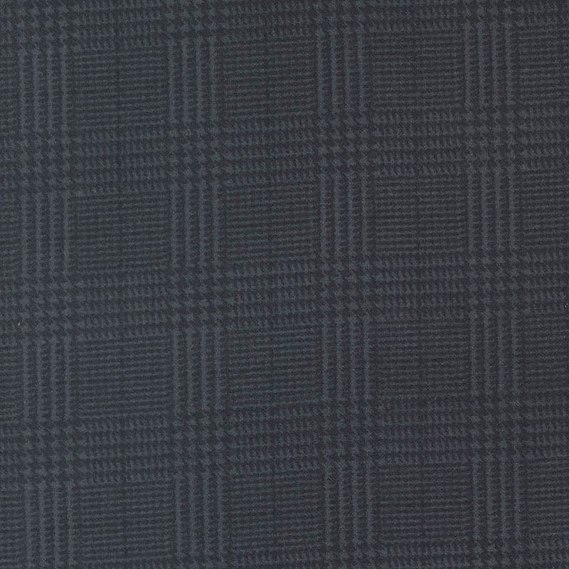 Moda Fabric Moda Farmhouse Flannels III Box Check Black 49277-16F  - The Sewing Studio