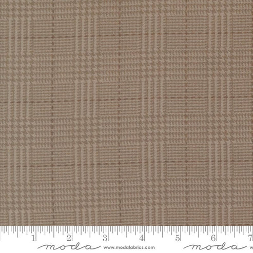 Moda Fabric Moda Farmhouse Flannels III Box Check Cocoa 49277-13F  - The Sewing Studio